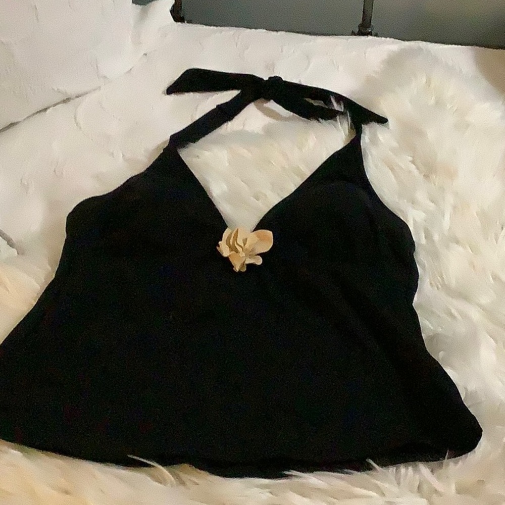 Liz Claiborne Halter Swim Top